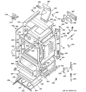 BODY PARTS Diagram and Parts List for JGBP85CEJ2CC  General Electric Range