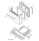 DOOR & DRAWER PARTS Diagram and Parts List for JGBS24GEK1SS  General Electric Range