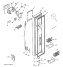 Part Location Diagram of WR55X10498 GE INTERFACE DISP Assembly BK