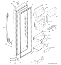 FRESH FOOD DOOR Diagram and Parts List for PCF25PGSBBB  General Electric Refrigerator