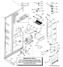 FRESH FOOD SECTION Diagram and Parts List for PSC25PSSBSS  General Electric Refrigerator