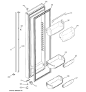 FRESH FOOD DOOR Diagram and Parts List for GCL22KGRESV  General Electric Refrigerator