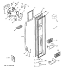FREEZER DOOR Diagram and Parts List for PSC25MGSBBB  General Electric Refrigerator