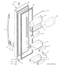 FRESH FOOD DOOR Diagram and Parts List for PSC25NGSBCC  General Electric Refrigerator