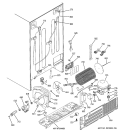 SEALED SYSTEM & MOTHER BOARD Diagram and Parts List for PSG25SGSBCSS  General Electric Refrigerator