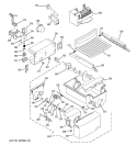 ICE MAKER & DISPENSER Diagram and Parts List for PSG27NGSBFWW  General Electric Refrigerator