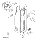 FREEZER DOOR Diagram and Parts List for PSS29NHSBBB  General Electric Refrigerator