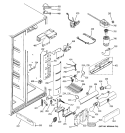 FRESH FOOD SECTION Diagram and Parts List for PWG25SGSBCSS  General Electric Refrigerator