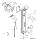FREEZER DOOR Diagram and Parts List for ESF25LGRECC  General Electric Refrigerator