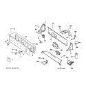 CONTROLS & BACKSPLASH Diagram and Parts List for WCSR2090D2CC  General Electric Washer