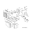 UNIT PARTS Diagram and Parts List for ZISB36DWA  General Electric Refrigerator