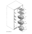 FREEZER SHELVES Diagram and Parts List for GSG25SISBCSS  General Electric Refrigerator