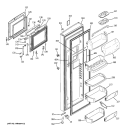 FRESH FOOD DOOR Diagram and Parts List for PSG27SHSBCSS  General Electric Refrigerator