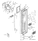 FREEZER DOOR Diagram and Parts List for PSR26UHRESS  General Electric Refrigerator