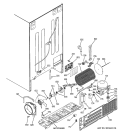 SEALED SYSTEM & MOTHER BOARD Diagram and Parts List for RCK23LAPCFCC  General Electric Refrigerator