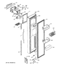 FREEZER DOOR Diagram and Parts List for HSK27MGMKCCC  Hotpoint Refrigerator