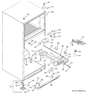 FRESH FOOD SECTION Diagram and Parts List for DTS18ZBRERWW  General Electric Refrigerator