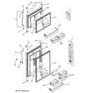 DOORS Diagram and Parts List for ETS18XBPERCC  General Electric Refrigerator