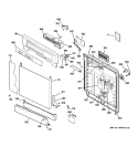 Part Location Diagram of WD34X10996 GE ESCUTCHEON
