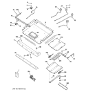 GAS & BURNER PARTS Diagram and Parts List for JGBP87SEK1SS  General Electric Range