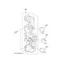 LATCH BOARD PARTS Diagram and Parts List for SCA2001FSS02  General Electric Microwave