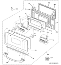 Part Location Diagram of WB56X10664 GE DOOR Assembly