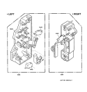 LATCH BOARD PARTS Diagram and Parts List for SCB2001KSS01  General Electric Microwave Oven Combo