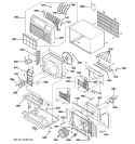 CABINET & COMPONENTS Diagram and Parts List for AJES10DCBW1  General Electric Air Conditioner