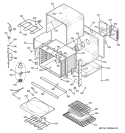 BODY PARTS Diagram and Parts List for JT912SK3SS  General Electric Wall Oven