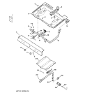 GAS & BURNER PARTS Diagram and Parts List for JGBS04BEH3CT  General Electric Range