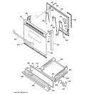 DOOR & DRAWER PARTS Diagram and Parts List for JGBS04BEH3CT  General Electric Range