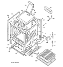 BODY PARTS Diagram and Parts List for JGBS17PEH2WH  General Electric Range