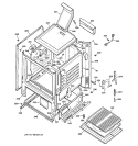 BODY PARTS Diagram and Parts List for JGBS19BEH2CT  General Electric Range
