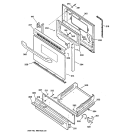 DOOR & DRAWER PARTS Diagram and Parts List for JGBS19BEH2CT  General Electric Range