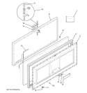 FREEZER DOOR Diagram and Parts List for FCM20DPCWH  General Electric Freezer