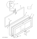 FREEZER DOOR Diagram and Parts List for FCM20DPDWH  General Electric Freezer