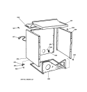 CABINET Diagram and Parts List for DPSB620GC3WW  General Electric Dryer