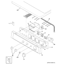 Part Location Diagram of WE20X10082 GE CONSOLE FRAME White