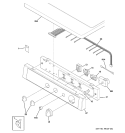 CONTROLS & TOP PANEL Diagram and Parts List for DSXH43EF0WW  General Electric Dryer