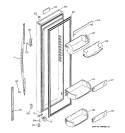 FRESH FOOD DOOR Diagram and Parts List for GCK23LASBFCC  General Electric Refrigerator