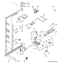 FRESH FOOD SECTION Diagram and Parts List for GCK23LASBFCC  General Electric Refrigerator