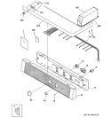 CONTROLS & TOP PANEL Diagram and Parts List for DCCH43GF0WW  General Electric Dryer