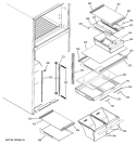 Part Location Diagram of WR71X10280 GE SHELF CANT HALF