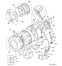 Part Location Diagram of WH08X10017 GE O-RING TUB