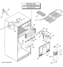 FREEZER SECTION Diagram and Parts List for DTS18ZBRRRWW  General Electric Refrigerator