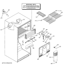 FREEZER SECTION Diagram and Parts List for GTS18SBPRRBS  General Electric Refrigerator