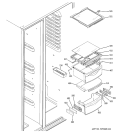 FRESH FOOD SHELVES Diagram and Parts List for GSK25LASBCCC  General Electric Refrigerator