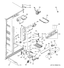 FRESH FOOD SECTION Diagram and Parts List for PSI23SCRDSV  General Electric Refrigerator