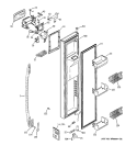 FREEZER DOOR Diagram and Parts List for PSK25NGSBCWW  General Electric Refrigerator
