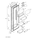 FRESH FOOD DOOR Diagram and Parts List for ZSG27SGSBSS  General Electric Refrigerator